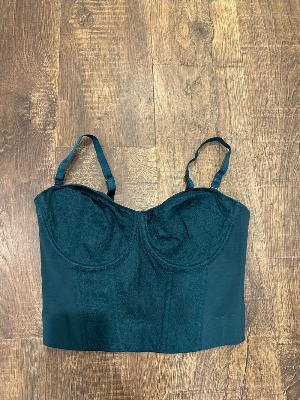 Victoria's Secret Teal Longline Bustier Bra
